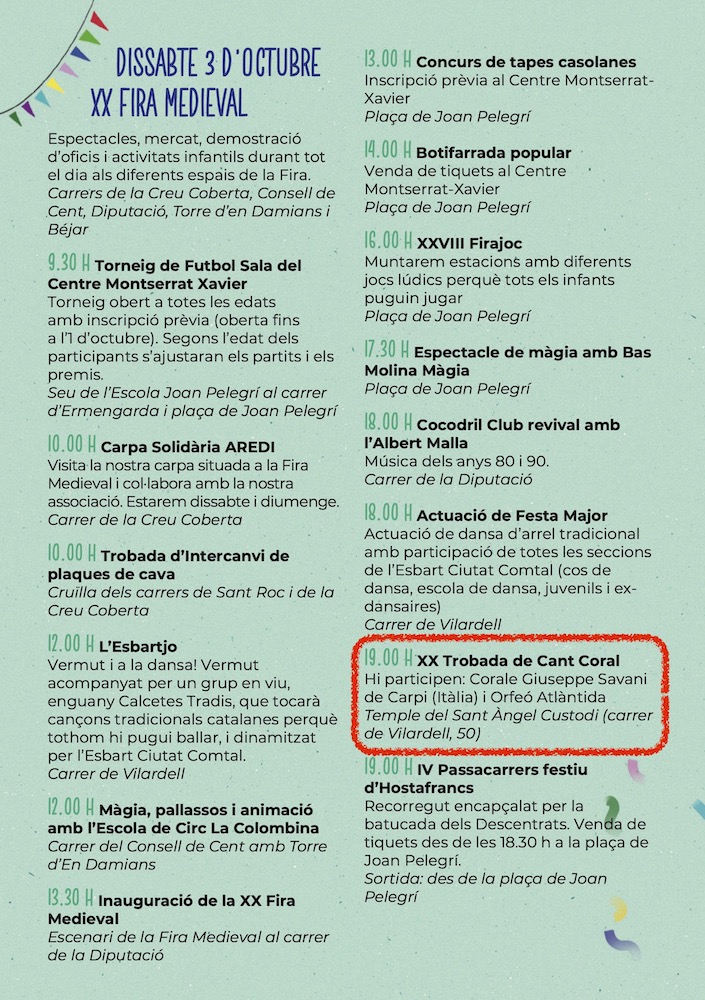 programma Barcellona